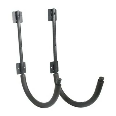 Seattle Sports Powder Coated Steel Kayak Wall Hangers Outdoor or Garage Storage Rack Pair with Mounting Hardware, 200 Pound Capacity, Black 5 Seattle Sports Powder Coated Steel Kayak Wall Hangers Outdoor or Garage Storage Rack Pair with Mounting Hardware, 200 Pound Capacity, Black - Image 3