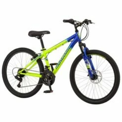 Mongoose Scepter 24" Kids' Mountain Bike - Green/Blue