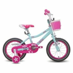 JOYSTAR Paris Kids Bike, Girls Bicycle for Ages 2-4, 32 to 41 Inches Tall, with Training Wheels and Coaster Brakes