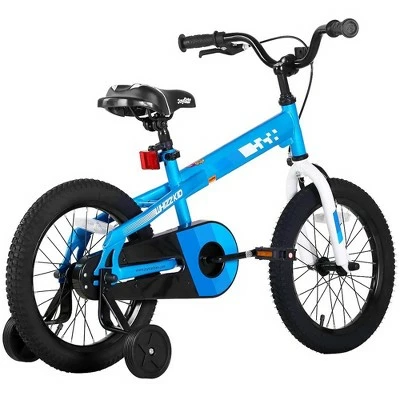 Joystar Whizz BMX Kids Bike, Boys/Girls Bicycle Ages 2-4, 32 to 41 Inches Tall, with Training Wheels, Helper Handle, & Coaster Brakes, 12 Inch, Blue 4 Joystar Whizz BMX Kids Bike, Boys/Girls Bicycle Ages 2-4, 32 to 41 Inches Tall, with Training Wheels, Helper Handle, & Coaster Brakes, 12 Inch, Blue - Image 2
