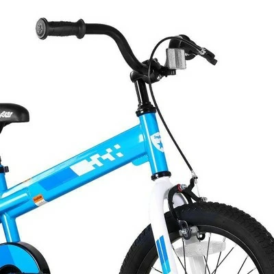 Joystar Whizz BMX Kids Bike, Boys/Girls Bicycle Ages 2-4, 32 to 41 Inches Tall, with Training Wheels, Helper Handle, & Coaster Brakes, 12 Inch, Blue 5 Joystar Whizz BMX Kids Bike, Boys/Girls Bicycle Ages 2-4, 32 to 41 Inches Tall, with Training Wheels, Helper Handle, & Coaster Brakes, 12 Inch, Blue - Image 3