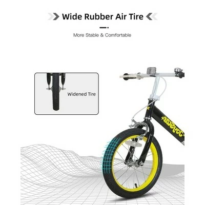 Joystar Striker Lightweight Carbon Steel Kids Pedal-less Balance Training Bike with 16 Inch Wheels for 5 to 8 Year Olds, Black 5 Joystar Striker Lightweight Carbon Steel Kids Pedal-less Balance Training Bike with 16 Inch Wheels for 5 to 8 Year Olds, Black - Image 3