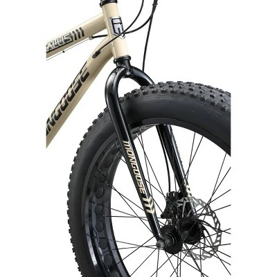 Mongoose Adult Malus 26" Fat Tire Mountain Bike Beige 6 Mongoose Adult Malus 26" Fat Tire Mountain Bike Beige - Image 4