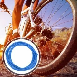 X AUTOHAUX Front Rear Bike Brake Cable Housing 3 Meter 4mm for Mountain Road Bicycle Blue