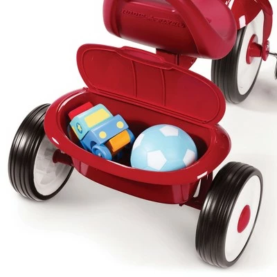 Radio Flyer 415S Kids Readily Assembled Steel Framed Adjustable Beginner Fold 2 Go Trike with Spacious Storage Bin and Handle Streamers, Red 3 Radio Flyer 415S Kids Readily Assembled Steel Framed Adjustable Beginner Fold 2 Go Trike with Spacious Storage Bin and Handle Streamers, Red