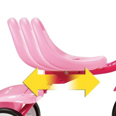 Radio Flyer 415PS Kids Readily Assembled Steel Framed Adjustable Beginner Fold 2 Go Trike with Spacious Storage Bin and Handle Streamers, Pink 3 Radio Flyer 415PS Kids Readily Assembled Steel Framed Adjustable Beginner Fold 2 Go Trike with Spacious Storage Bin and Handle Streamers, Pink