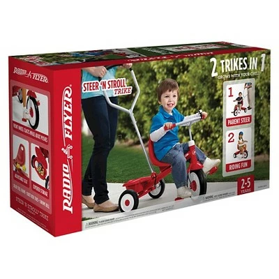 Radio Flyer Steer and Stroll Trike - Red 9 Radio Flyer Steer and Stroll Trike - Red - Image 8