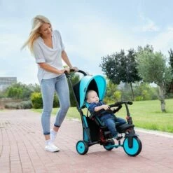 smarTrike STR3 Folding Toddler Tricycle with Stroller Certification 6-in-1 Multi-Stage Trike - 1-3 Years Pink -US Bikes & Cycling Sales 2023 unnamed file 9697