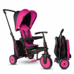 smarTrike STR3 Folding Toddler Tricycle with Stroller Certification 6-in-1 Multi-Stage Trike - 1-3 Years Pink -US Bikes & Cycling Sales 2023 unnamed file 9699