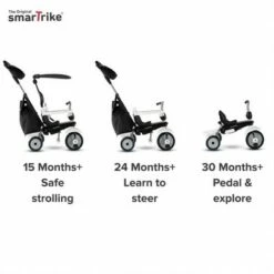smarTrike 6654200 Kids Adjustable 4 in 1 Vanilla Plus Baby and Toddler Tricycle Push Ride On Toy for ages 15 Months to 3 Years, Black -US Bikes & Cycling Sales 2023 unnamed file 9728