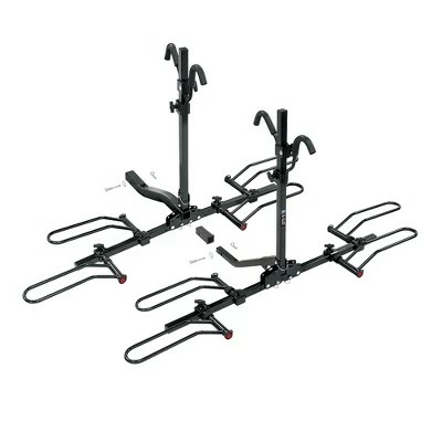 Pro-Series Pro Series 63138 Trailer Hitch Mount Folding Modular 2 or 4 Bike Carrier Rack, Fits 2 Inch or 1 1/4 Inch Hitch Receivers, Black 2 Pro-Series Pro Series 63138 Trailer Hitch Mount Folding Modular 2 or 4 Bike Carrier Rack, Fits 2 Inch or 1 1/4 Inch Hitch Receivers, Black
