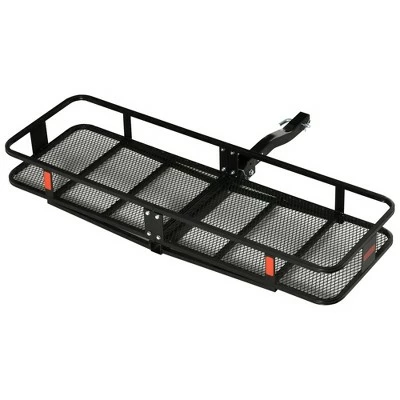 Aosom Folding Cargo Carrier with 500 lbs Capacity, 59‘’x19''x6'' Hitch Mount Luggage Basket Fits 2'' Receiver for Car SUV Traveling 5 Aosom Folding Cargo Carrier with 500 lbs Capacity, 59‘’x19''x6'' Hitch Mount Luggage Basket Fits 2'' Receiver for Car SUV Traveling - Image 3